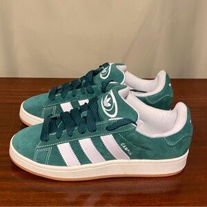 Adidas  Mens CAMPUS 00sGreen Suede Shoes size 9